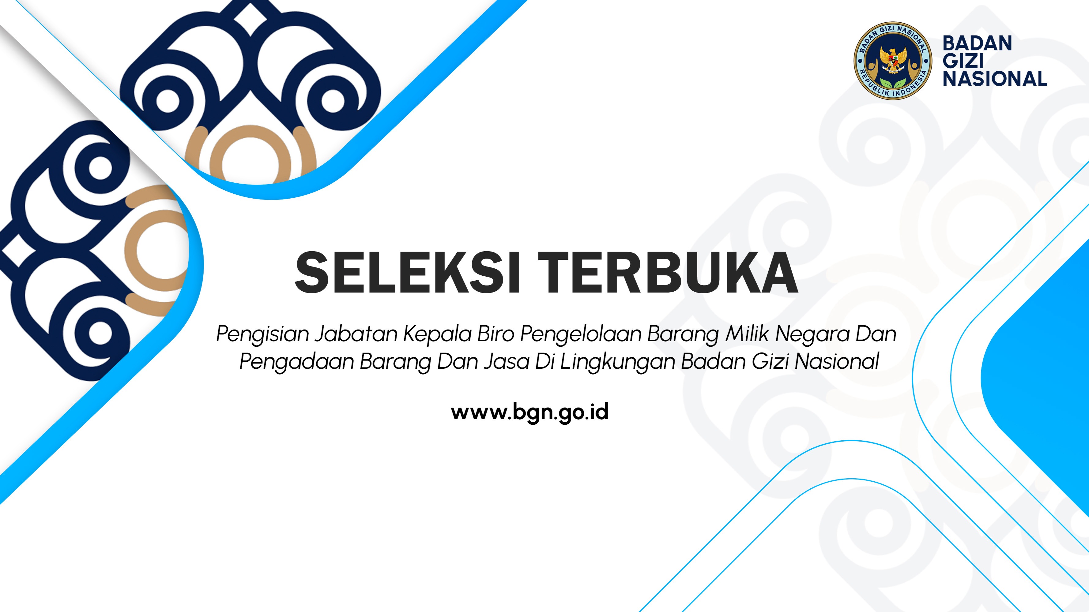 Seleksi Terbuka Pengisian Jabatan Kepala Biro Pengelolaan Barang Milik Negara Dan Pengadaan Barang Dan Jasa Di Lingkungan Badan Gizi Nasional Simalungun